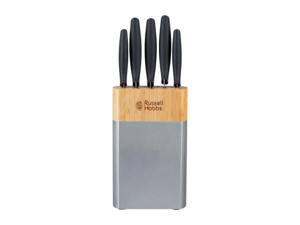 Russell Hobbs 5-Piece Bamboo Knife Block Set