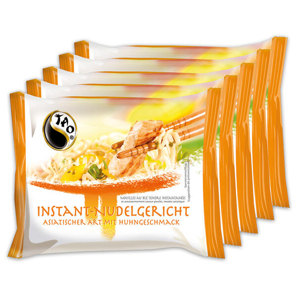 Instant Nudeln 4 + 1 gratis