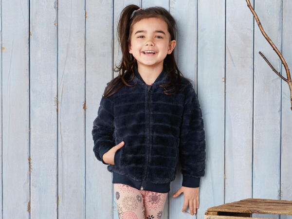 Mädchen Plüschjacke
