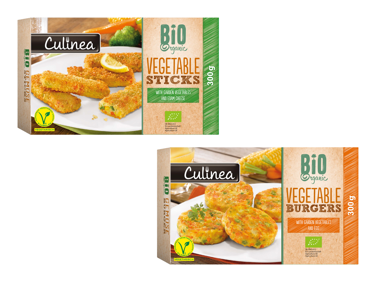 Bio Gemüsesticks/ Gemüseburger