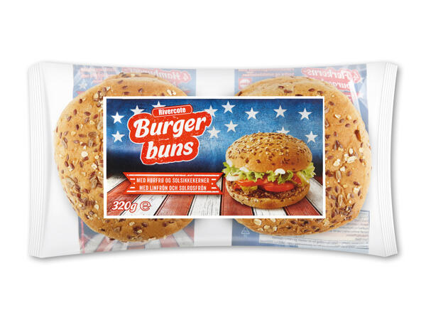 Flerkornsburgerboller