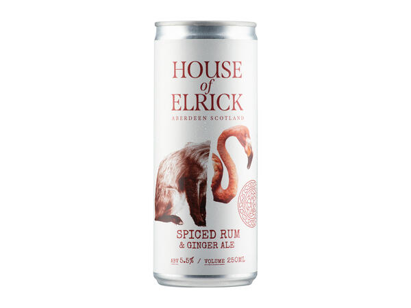 House of Elrick Spiced Rum & Ginger Ale, 5.5% vol