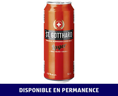 ST. GOTTHARD 
 BIÈRE LAGER BLONDE
