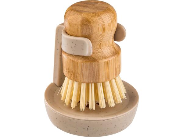 Scrubbing brush for pots and bottles