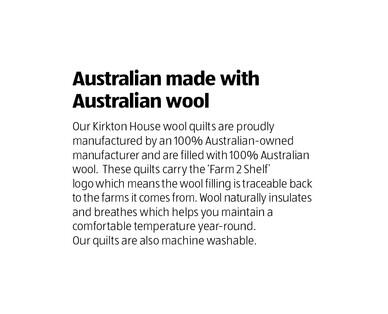 Australian Wool Quilt – Queen Size
