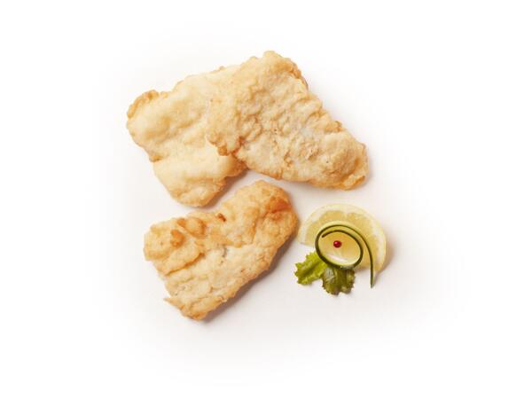 Blue whiting fillets in tempura