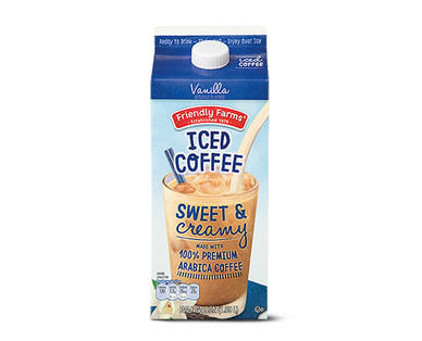 Friendly Farms Vanilla or Mocha Iced Coffee