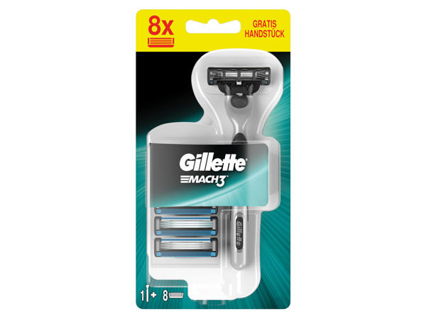 GILLETTE Mach3 Rasierer + 8 Klingen