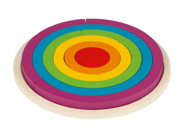 Playtive Wooden Rainbow Tile Game