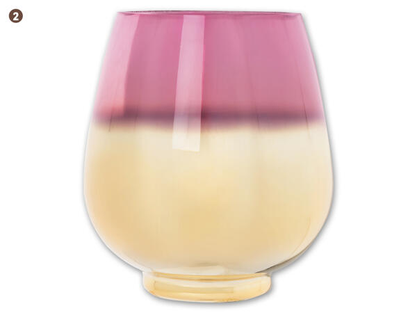 Glas Windlicht/Vase