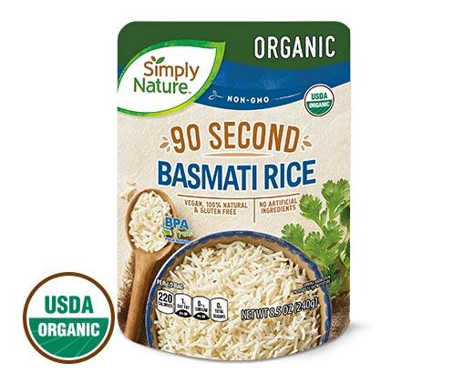 Simply Nature 
 Ready to Serve Organic Jasmine or Basmati Rice
