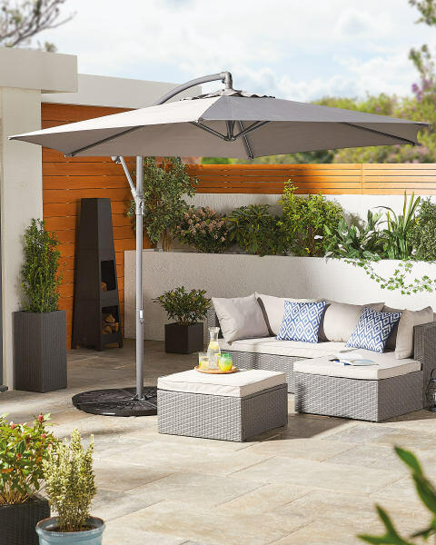 Cream Cantilever Garden Parasol