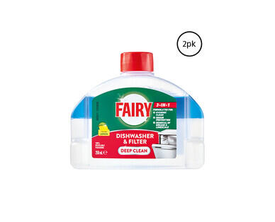 Fairy Rinse Aid 2 x 360ml or Dishwasher Cleaner 2 x 250ml