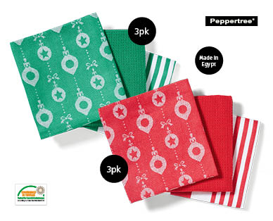 Egyptian Cotton 3 Piece Tea Towel Pack