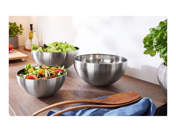 Ernesto Stainless Steel Bowl Set - Set of 3