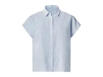 ESMARA Ladies' Blue Linen Blouse