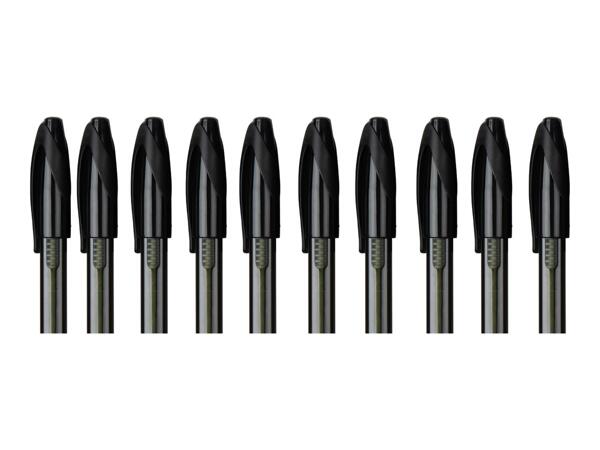 Crelando Black Ballpoint Pens - 10 Pack