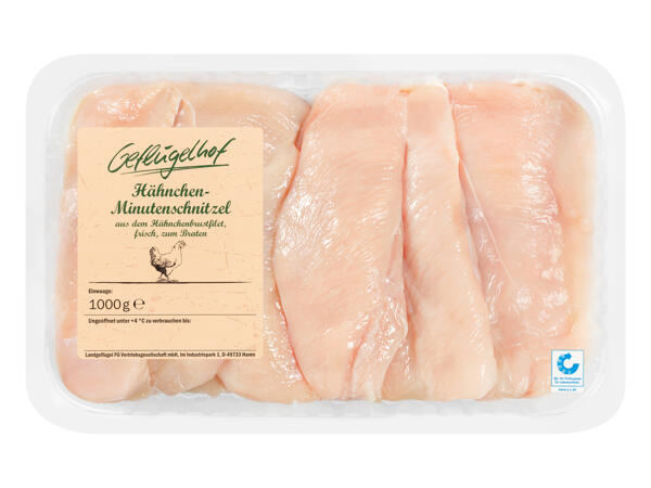 Frisches Hendl Minutenschnitzel