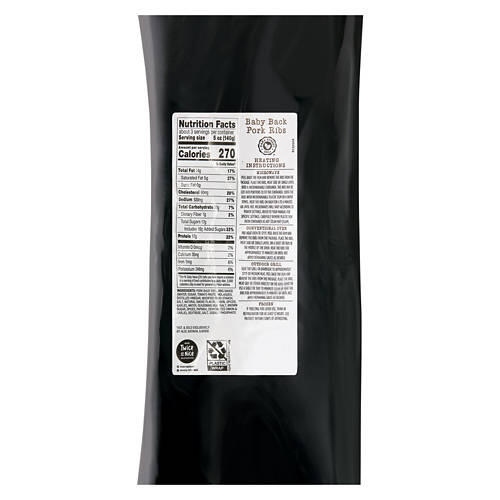 Fully Cooked Sweet & Smoky Pork Ribs, 24 oz