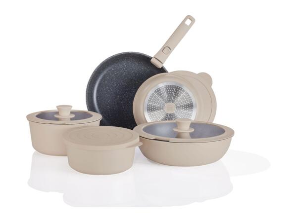Livarno Home Cast Aluminium Pot & Pan Set - 10 Piece Set