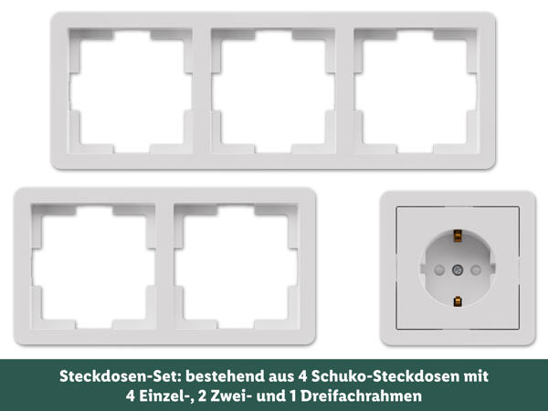 Steckdosen-/Schalter-Sortiment