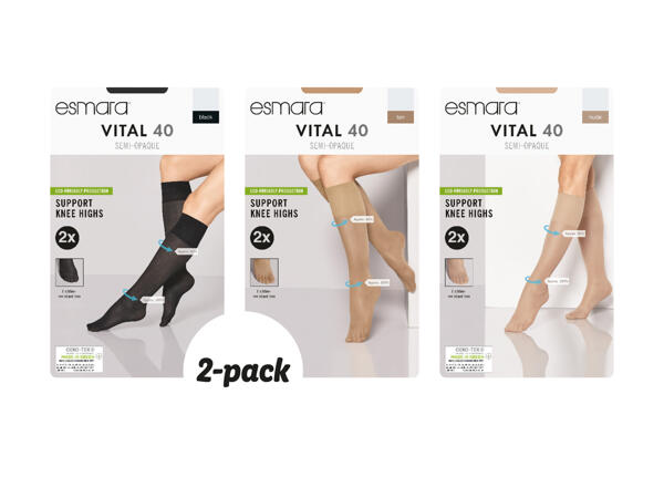 Stödknästrumpor, 2-pack