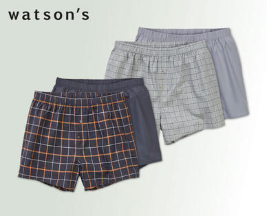 WATSON'S Herren-Boxershorts, Doppelpkg.