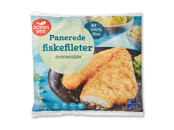 Panerede fiskefileter
