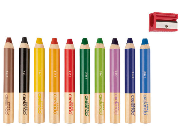 3-in-1 Coloured Pencils