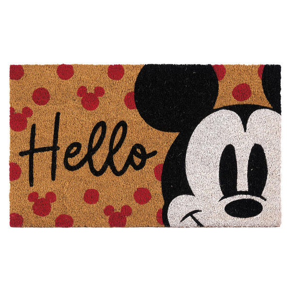 Disney Hello Mickey Coir Mat - 18" X 30"