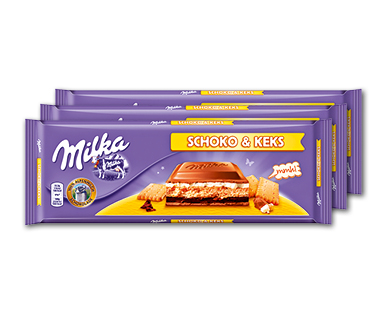 Chocolat et biscuit MILKA