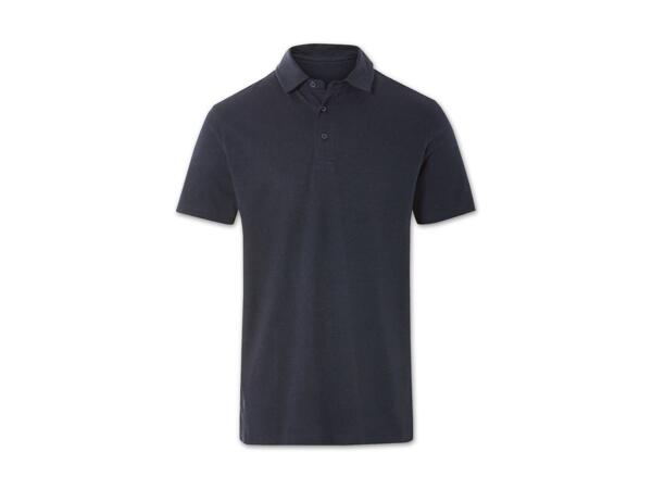 Herren Leinen Poloshirt
