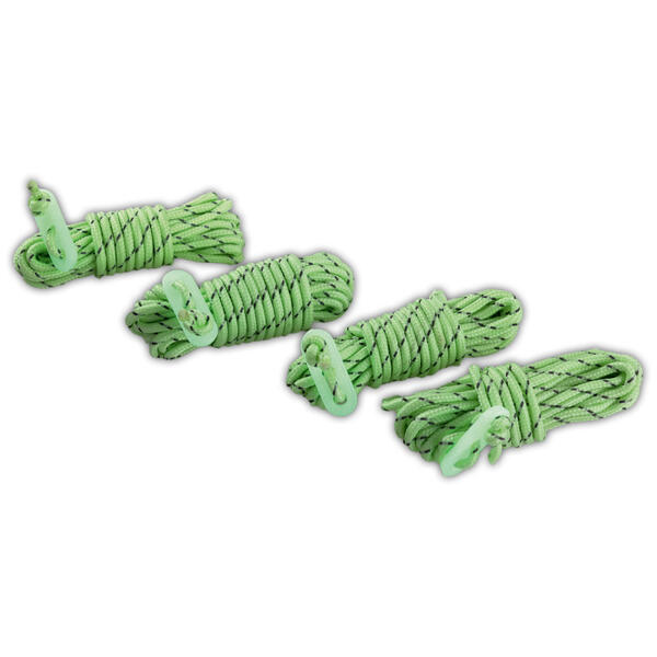 Leuchtende Zeltleine 4er-Set