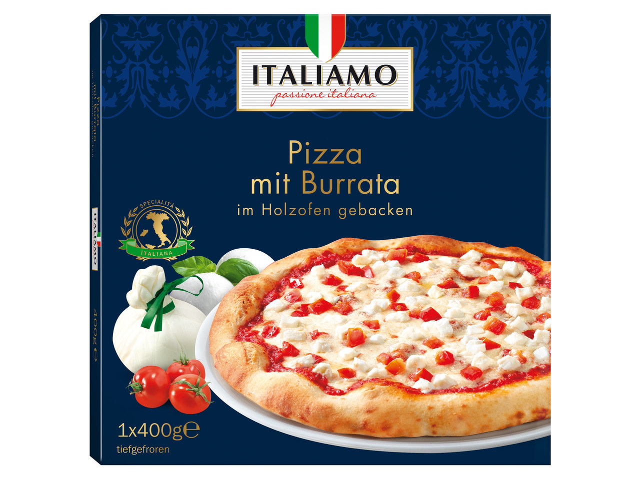 ITALIAMO Pizza mit Burrata