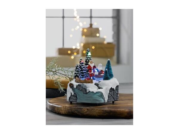 Livarno Home Small Animated Christmas Scene with LEDs & Music