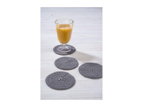 Crelando Cotton Yarn Set - Coaster Crochet Set