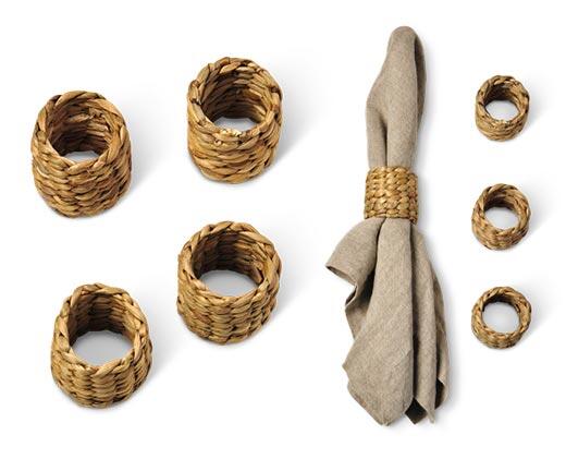 Crofton 
 Napkin Rings or Chargers