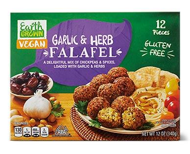 Earth Grown 
 Traditional or Garlic & Herb Falafels