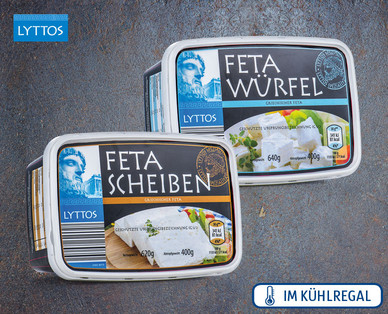 LYTTOS Feta-Würfel/Feta-Scheiben