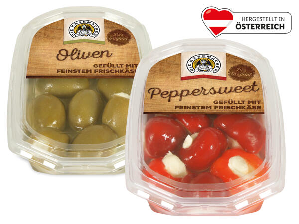 Die Käsemacher Gemüse gefüllt mit Frischkäse