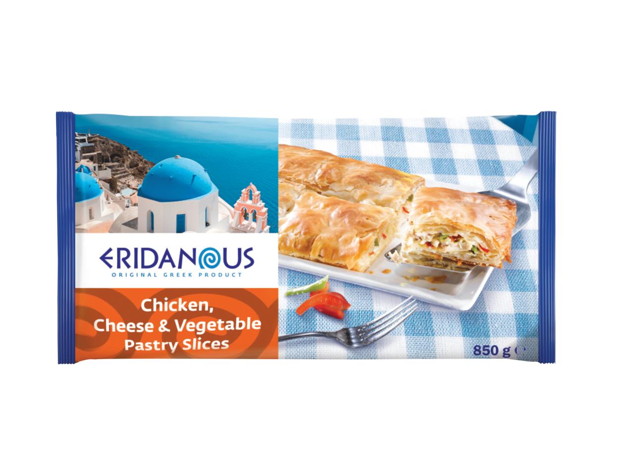 ERIDANOUS(R) Chicken, Cheese & Vegetable Pastry Slices