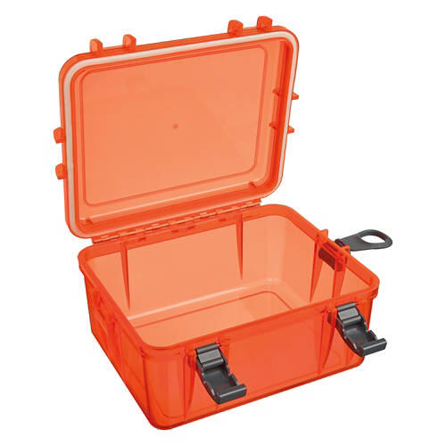 Large Watertight Case with Gear Divider, Orange