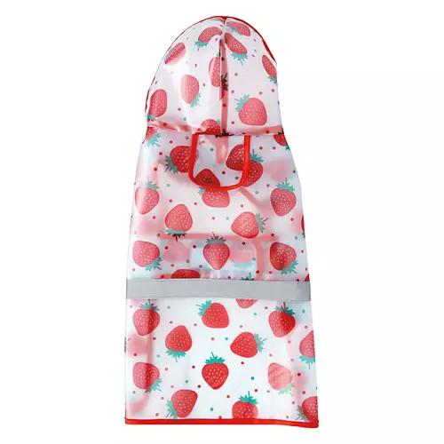 Pet Rain Jacket - Strawberries, L