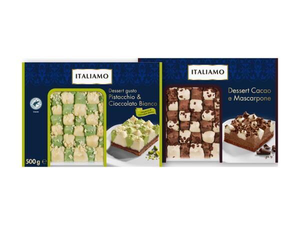 Pistachio and White Chocolate or Cocoa and Mascarpone Dessert