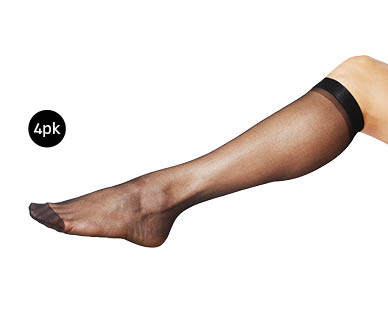 Razzamataz Ladies Sheer Knee-Hi 4pk
