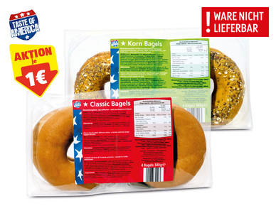 TASTE OF AMERICA Bagels
