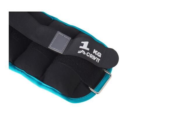 Crivit 1kg Ankle & Wrist Weights - Set of 2