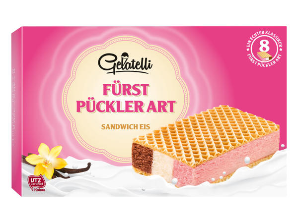 GELATELLI Waffel Sandwich-Eis