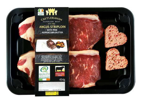 Irish Angus Striploin Steaks