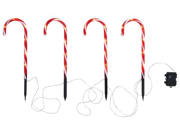 LED Stake Lights With Ground Spike, 4 or 5 Pieces